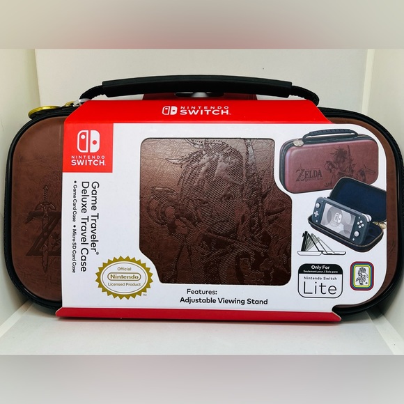 Nintendo Switch Lite Game Traveler Deluxe Travel Case Legend of Zelda BOTW - New - Picture 1 of 3